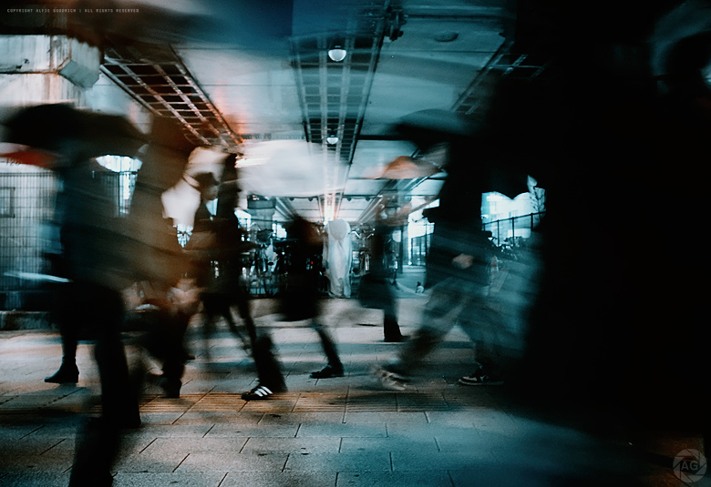 Crowds In the Rain, Akihabara, Tokyo