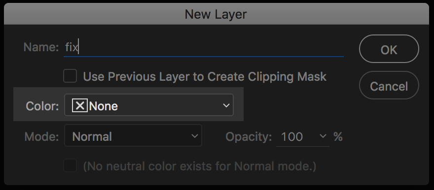 In newer versions of Photoshop you can also change the Layer Color if you so wish (Green - Touchups, Red - Merged, Blue - Adjustments Layer etc)